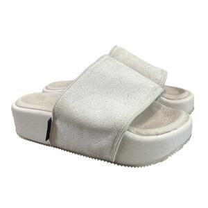 Adidas Y-3 Yohji Yamamoto Suede Platform Slides Sandals Women's 6.5 Men's 5